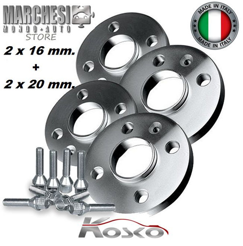 Kit distanziali ruote 20 - 4, 16+20